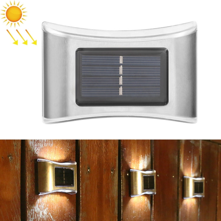 6 lampes murales solaires d'extérieur à LED en acier inoxydable, lumière blanche, lumière chaude, lumière colorée