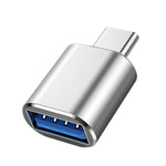 10 PCS Adaptateur OTG USB 3.0 Femelle vers USB-C / Type-C Mâle, 10 PCS sans indicateur