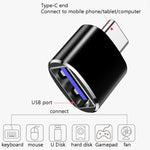 10 PCS Adaptateur OTG USB 3.0 Femelle vers USB-C / Type-C Mâle, 10 PCS sans indicateur