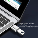 3 PCS Adaptateur OTG USB 3.0 Femelle vers USB-C / Type-C Mâle avec voyant indicateur, 3 PCS avec indicateur