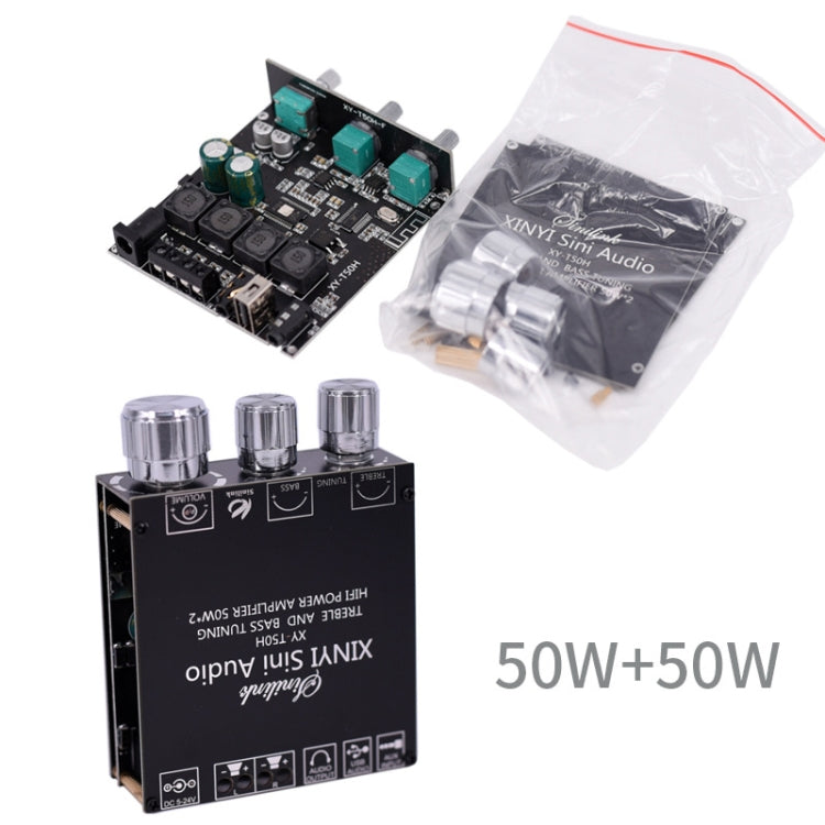 XINYI Sini T50H Bluetooth 5.0 Avec Réglage de Niveau Haut Pré-Étape Module Stéréo Numérique d'Alimentation, Sini T50H