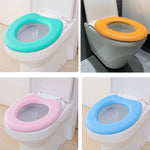 Joint de siège de toilette adhésif thermique en EVA, jaune, vert, bleu, rose