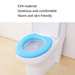 Joint de siège de toilette adhésif thermique en EVA, jaune, vert, bleu, rose