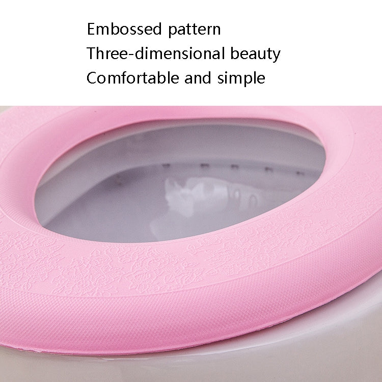 Joint de siège de toilette adhésif thermique en EVA, jaune, vert, bleu, rose