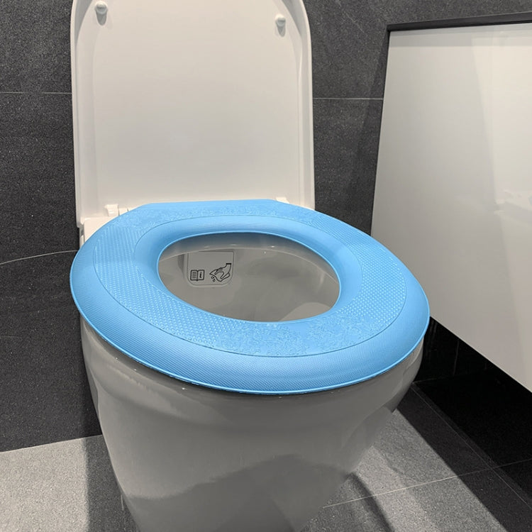 Joint de siège de toilette adhésif thermique en EVA, jaune, vert, bleu, rose
