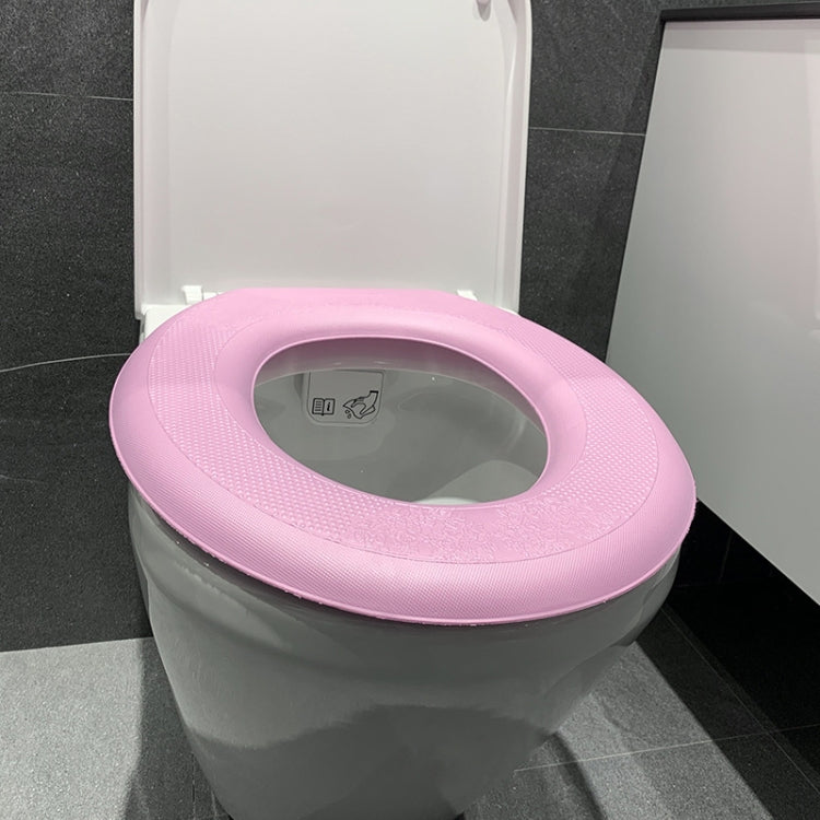 Joint de siège de toilette adhésif thermique en EVA, jaune, vert, bleu, rose