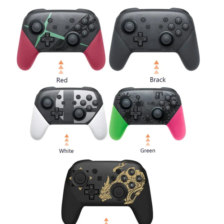 Manette de jeu sans fil L-0326 pour Switch Pro, Style : Noir, Vert Rose, Noir - Fonction complète + NFC + Réveil (1:1), Vert Rose - Fonction complète + NFC + Réveil (1:1), Noir - Édition HD fonction complète, Vert - Édition HD fonction complète