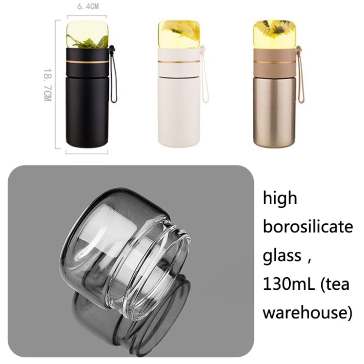 Gobelet isotherme en acier inoxydable 316, coloris blanc, noir et or, 739 ml