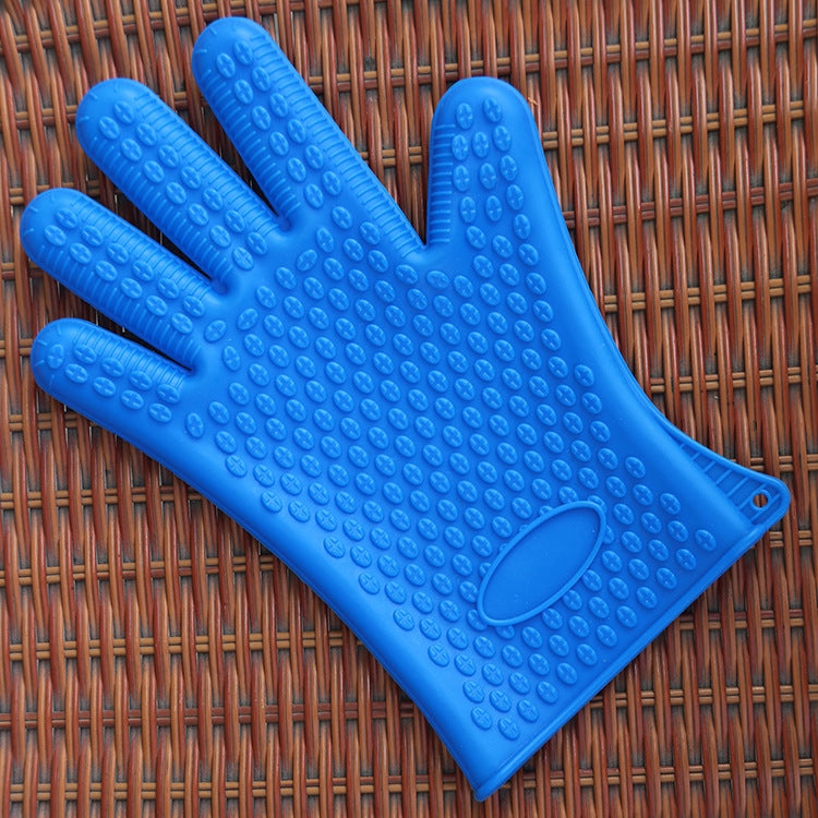 2 pièces de gants isolants en silicone pour four, micro-ondes, plats, bleu, vert, jaune, rose, violet, orange