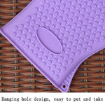 2 pièces de gants isolants en silicone pour four, micro-ondes, plats, bleu, vert, jaune, rose, violet, orange