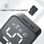 ZXL-G50 Mini Mirror Alarm Bluetooth Speaker Support TF Card, ZXL-G50 Black, ZXL-G50 White, ZXL-G50 Pink