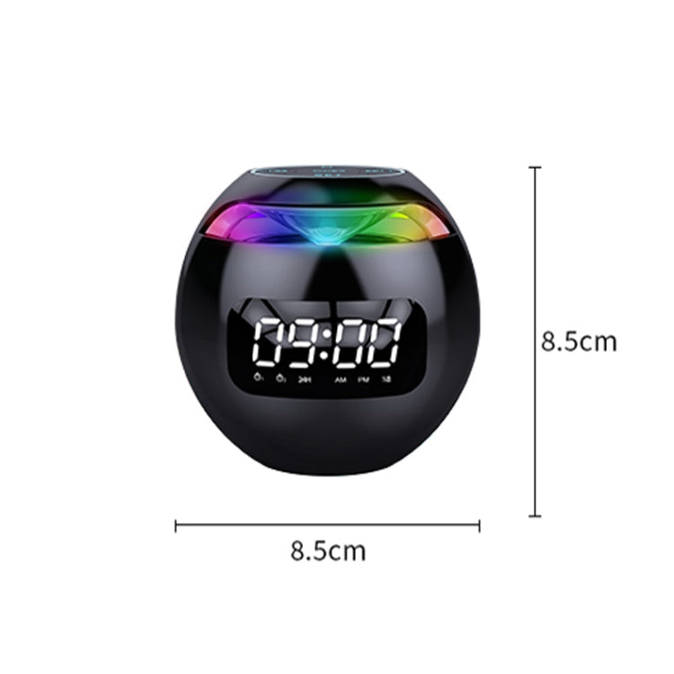 Enceinte Bluetooth Portable Boule Colorée ZXL-G90, Style :, Version Capteur (Blanc), Version Capteur (Rose), Version Horloge (Blanc), Version Capteur (Noir), Version Horloge (Rose)