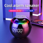 Enceinte Bluetooth Portable Boule Colorée ZXL-G90, Style :, Version Capteur (Blanc), Version Capteur (Rose), Version Horloge (Blanc), Version Capteur (Noir), Version Horloge (Rose)