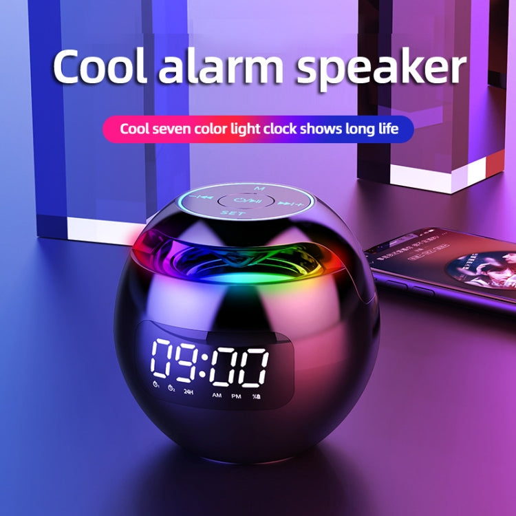 Enceinte Bluetooth Portable Boule Colorée ZXL-G90, Style :, Version Capteur (Blanc), Version Capteur (Rose), Version Horloge (Blanc), Version Capteur (Noir), Version Horloge (Rose)
