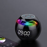 Enceinte Bluetooth Portable Boule Colorée ZXL-G90, Style :, Version Capteur (Blanc), Version Capteur (Rose), Version Horloge (Blanc), Version Capteur (Noir), Version Horloge (Rose)