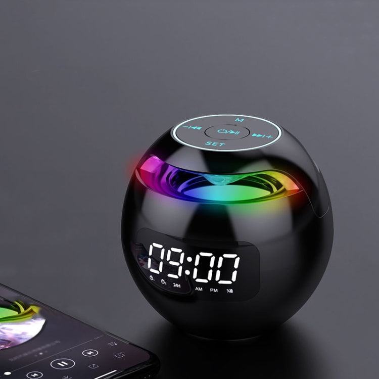 Enceinte Bluetooth Portable Boule Colorée ZXL-G90, Style :, Version Capteur (Blanc), Version Capteur (Rose), Version Horloge (Blanc), Version Capteur (Noir), Version Horloge (Rose)