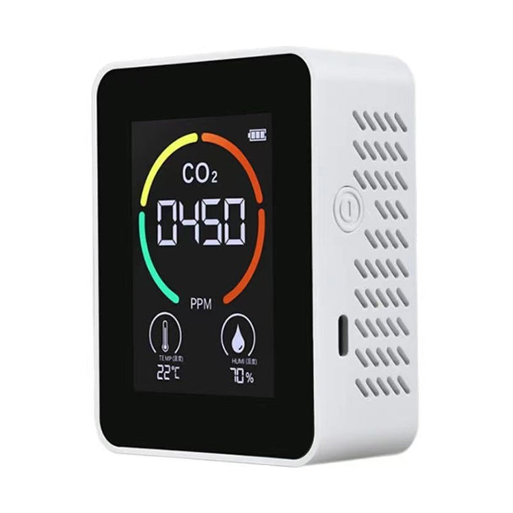Afficheur température humidité, compteur CO2 détecteur de qualité de l'air au dioxyde de carbone, 3 en 1 semi-conducteur