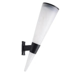 N231 Lampe murale solaire conique circulaire pour jardin extérieur, Style : guirlandes lumineuses, lumière colorée