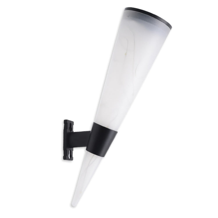 N231 Lampe murale solaire conique circulaire pour jardin extérieur, Style : guirlandes lumineuses, lumière colorée