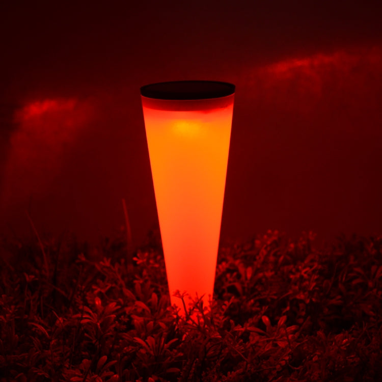 N231 Lampe murale solaire conique circulaire pour jardin extérieur, Style : guirlandes lumineuses, lumière colorée