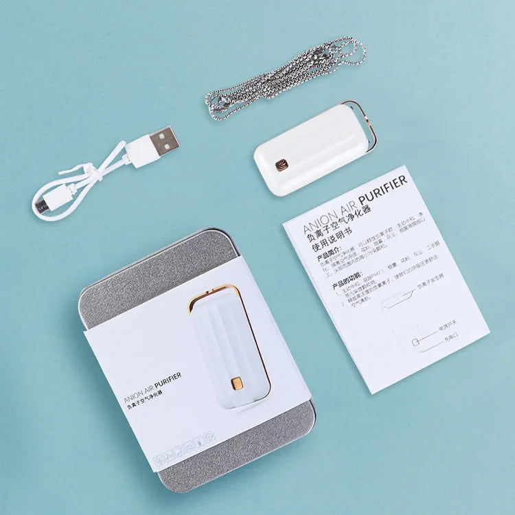Purificateur d'air à ions négatifs pour le cou, Purificateur d'air portable pour le cou