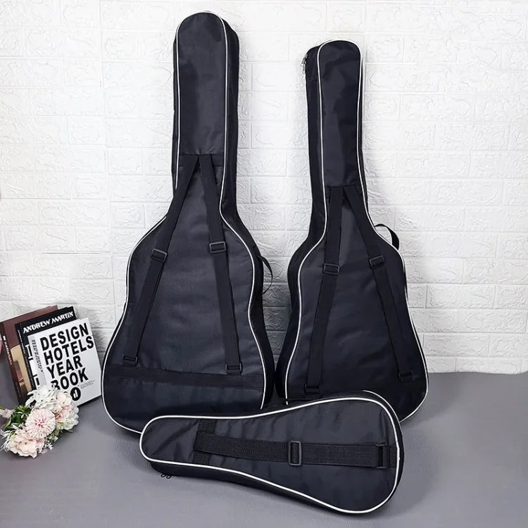Sac à dos en tissu Oxford rembourré de coton, spécifications : pour guitare 38 pouces, pour ukulélé 21 pouces, pour ukulélé 23 pouces