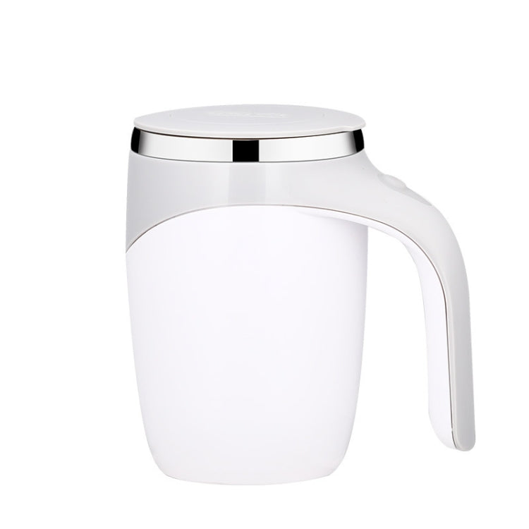 Tasse à café mélangeuse automatique aimantée en acier inoxydable A223, blanc, marron