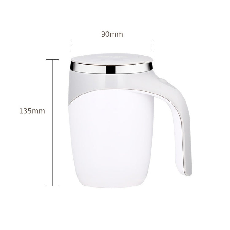 Tasse à café mélangeuse automatique aimantée en acier inoxydable A223, blanc, marron