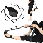 Sangle de rééducation pour yoga, correction de la chute du pied, ceinture extensible pour pieds, Oxford noir