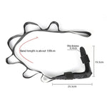 Sangle de rééducation pour yoga, correction de la chute du pied, ceinture extensible pour pieds, Oxford noir