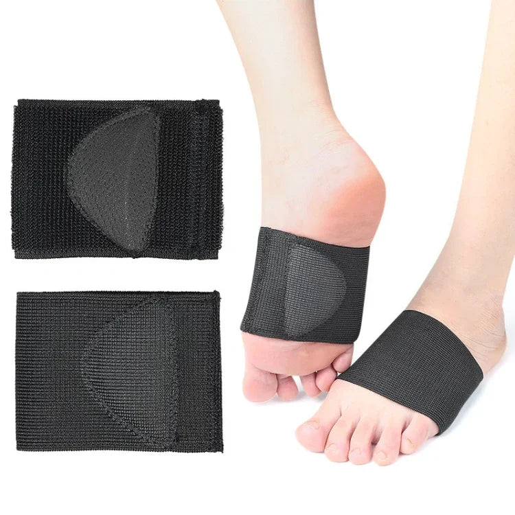 Support de voûte plantaire pour pieds plats, demi-coussinet, bandage élastique, coussinet de pied, noir S, noir M, noir L