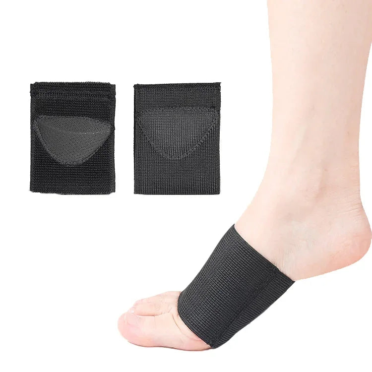 Support de voûte plantaire pour pieds plats, demi-coussinet, bandage élastique, coussinet de pied, noir S, noir M, noir L