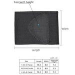 Support de voûte plantaire pour pieds plats, demi-coussinet, bandage élastique, coussinet de pied, noir S, noir M, noir L