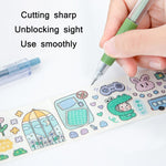 Press Pen Type Utility Knife Student Appointment Book Paper Cutting Knife, Cutting Knife