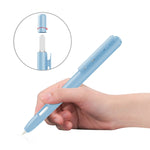 Étui pour stylet rétractable automatique à double clic pour Apple Pencil 2, gris, blanc nacré, rose, vert armée, gris sidéral, bleu, vert herbe, violet