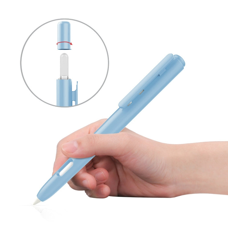 Étui pour stylet rétractable automatique à double clic pour Apple Pencil 2, gris, blanc nacré, rose, vert armée, gris sidéral, bleu, vert herbe, violet