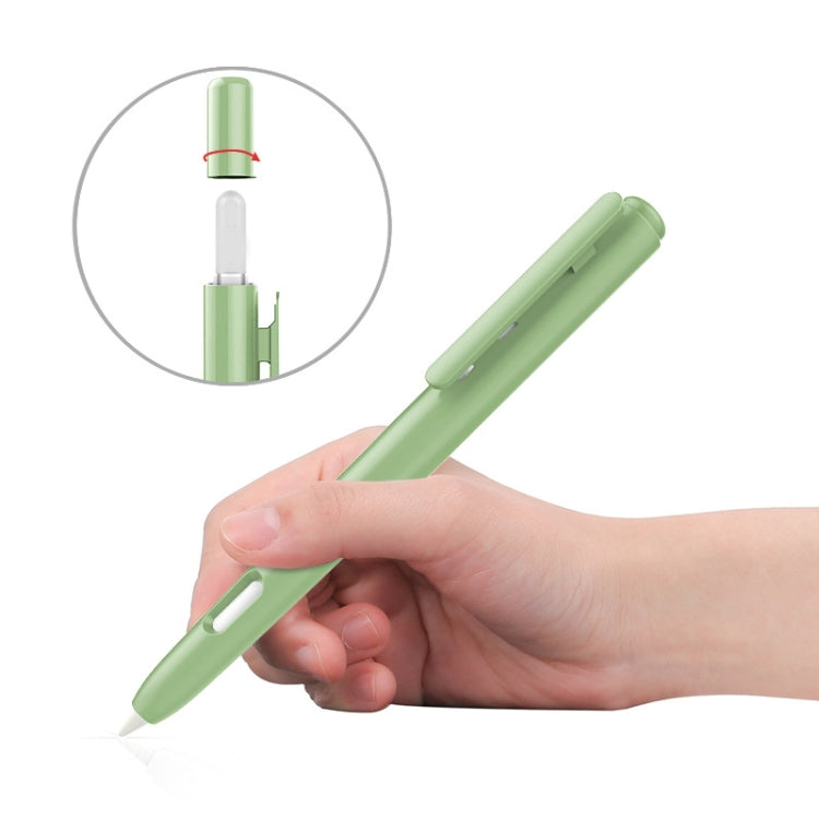 Étui pour stylet rétractable automatique à double clic pour Apple Pencil 2, gris, blanc nacré, rose, vert armée, gris sidéral, bleu, vert herbe, violet