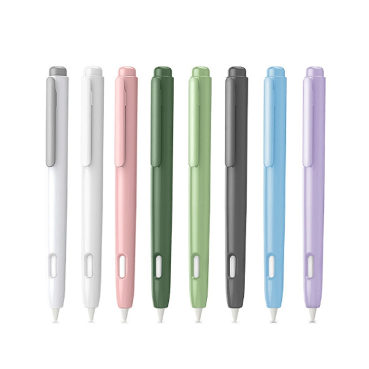 Étui pour stylet rétractable automatique à double clic pour Apple Pencil 2, gris, blanc nacré, rose, vert armée, gris sidéral, bleu, vert herbe, violet
