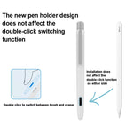 Étui pour stylet rétractable automatique à double clic pour Apple Pencil 2, gris, blanc nacré, rose, vert armée, gris sidéral, bleu, vert herbe, violet