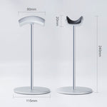 Support de bureau métallique pour casque, rouge, noir, argent