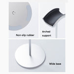 Support de bureau métallique pour casque, rouge, noir, argent