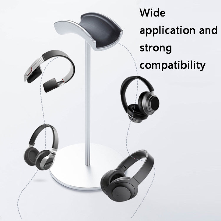 Support de bureau métallique pour casque, rouge, noir, argent