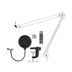 Support de microphone de bureau à bras articulé avec support rotatif à 360 degrés, GAZ-40P W, GAZ-40P B, GAZ-40 W, GAZ-40 B