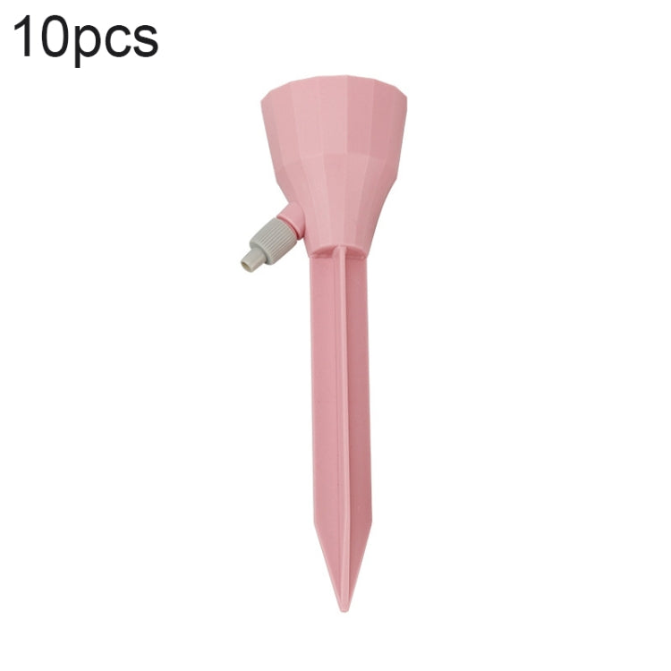 10pcs dispositif d'arrosage automatique réglable pour plantes en pot domestiques, Rose, Vert, Beige Blanc