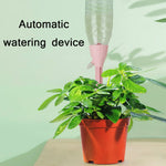 10pcs dispositif d'arrosage automatique réglable pour plantes en pot domestiques, Rose, Vert, Beige Blanc