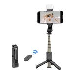 Mini perche à selfie intégrée multifonction Bluetooth, Spécification : Q11S 76 cm avec lumière de remplissage, Q10S 70 cm avec lumière de remplissage, Q11 74 cm sans lumière de remplissage, Q10 68 cm sans lumière de remplissage