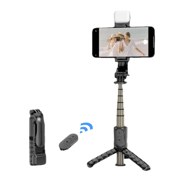 Mini perche à selfie intégrée multifonction Bluetooth, Spécification : Q11S 76 cm avec lumière de remplissage, Q10S 70 cm avec lumière de remplissage, Q11 74 cm sans lumière de remplissage, Q10 68 cm sans lumière de remplissage