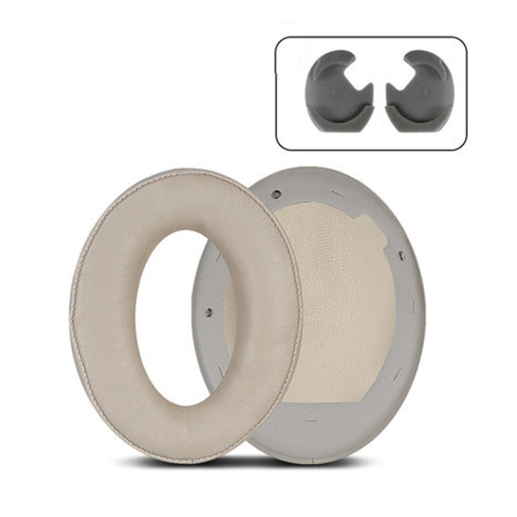 2 protège-oreilles en cuir pour casque Sony 1000XM4, noir avec bouton-pression, champagne avec bouton-pression, peau de protéine noire sans bouton-pression, peau d'agneau noire sans bouton-pression, peau d'agneau champagne sans bouton-pression