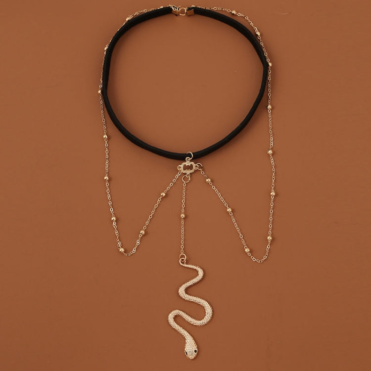BT192-1 Accessoires de chaîne de corps longue élastique serpent, BT192-1(Or), BT192-1(Argent)