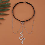 BT192-1 Accessoires de chaîne de corps longue élastique serpent, BT192-1(Or), BT192-1(Argent)